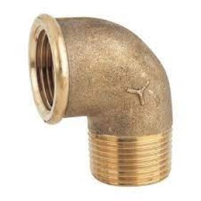BRASS THREADED STREET ELBOW